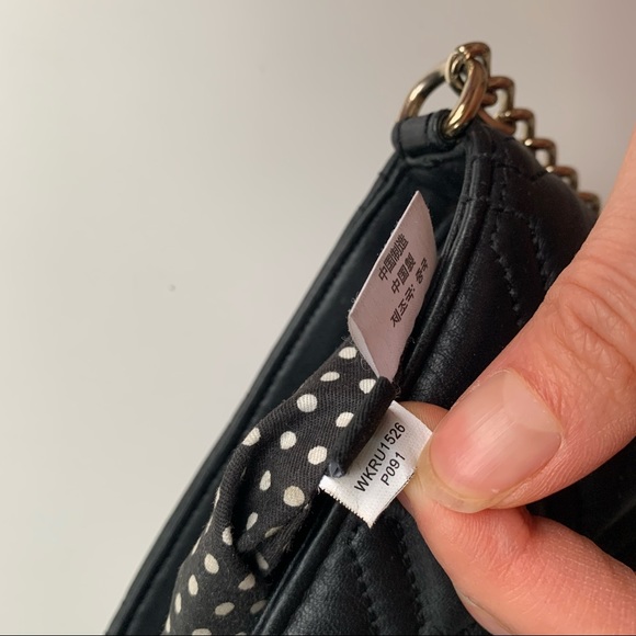 Kate Spade Presley Astor court black pleather WOC crossbody bag - Picture 10 of 16